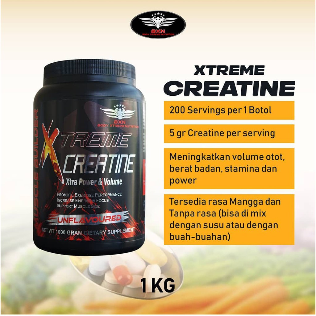 Jual BXN Creatine 1KG without flavor Monohydrate Shopee Indonesia