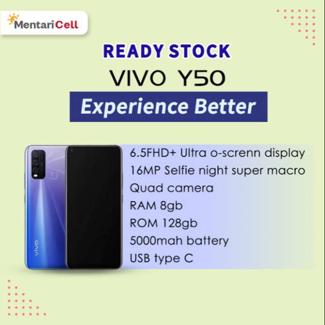 Jual Vivo Y50 128GB Terlengkap & Harga Terbaru Agustus 2026 | Shopee ...