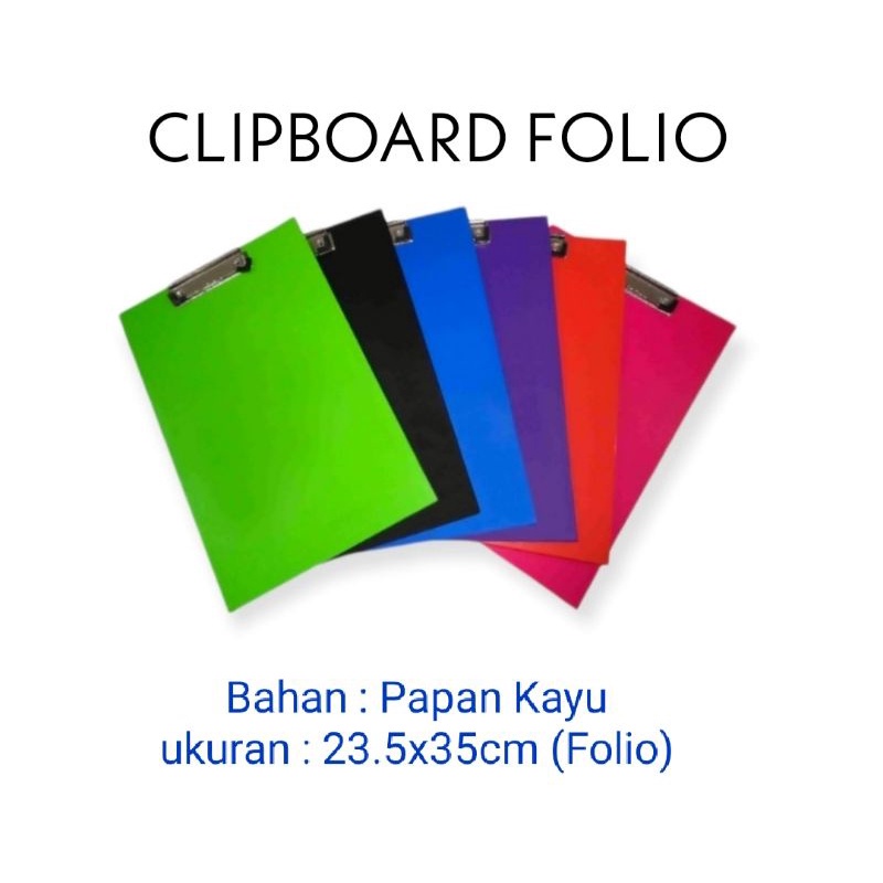 Jual Papan Ujian Papan Dada Papan Jalan Clipboard Plastik Folio