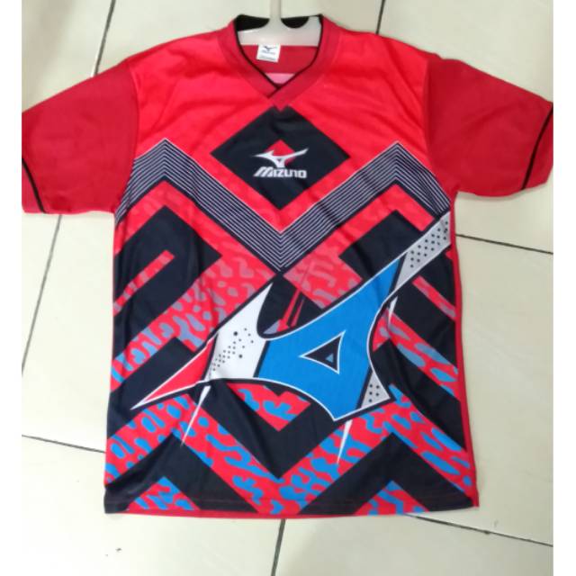 Jual Baju Kaos Jersey Voli Volly Mizun Motif Batik Belang Printing