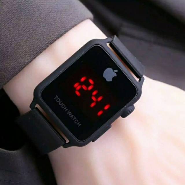 Jual TOUCH TERBARU JAM TANGAN APPLE WATCH IPHONE RUBBER HITAM TOUCH SCREEN CASE WARNA AP015 Shopee Indonesia
