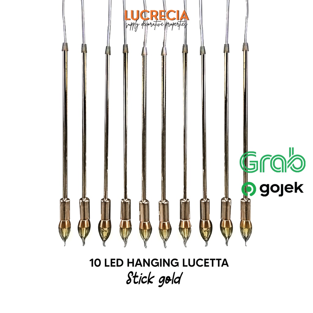 Jual Spark Nova 10 Led Lucetta Stick Gold Hanging Lampu Dekorasi ...