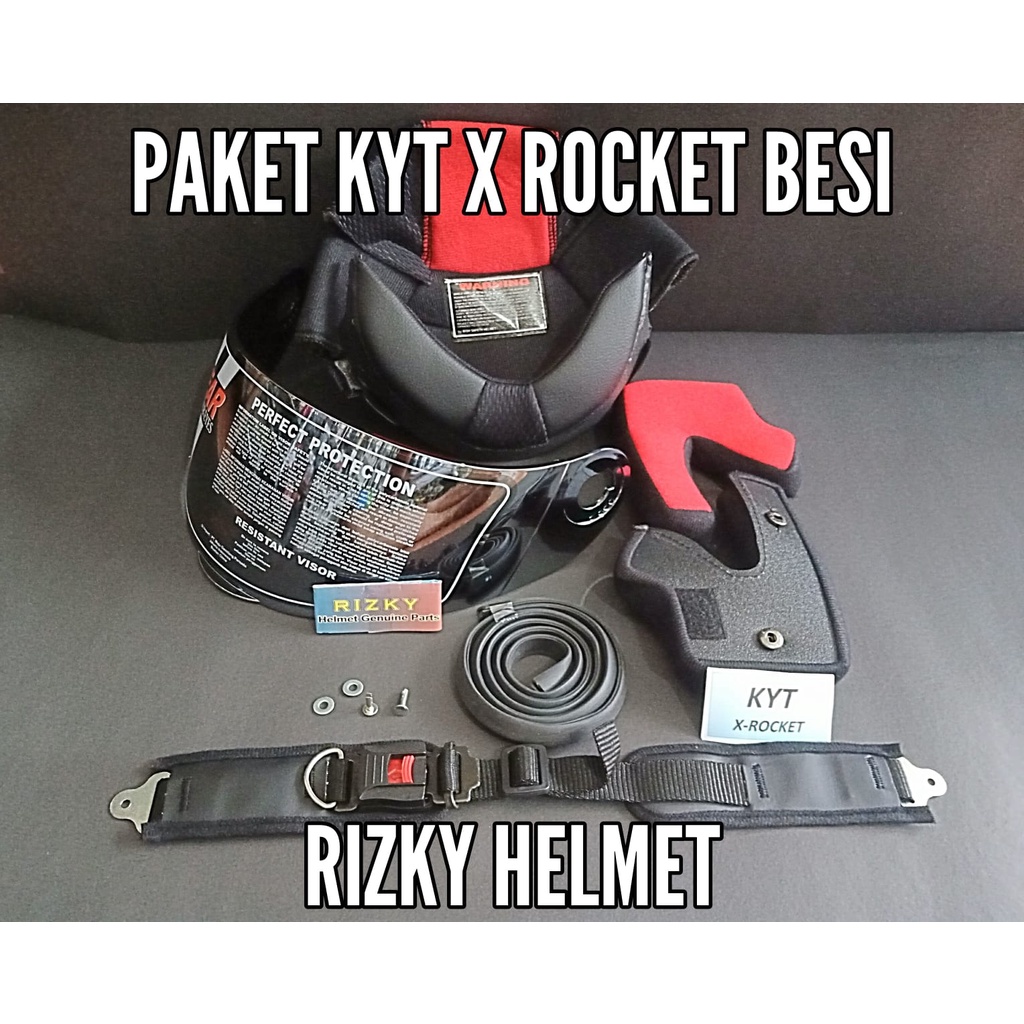 Jual Paket Kyt X Rocket Besi Plastik Busa Helm Custom Kyt Xrocket