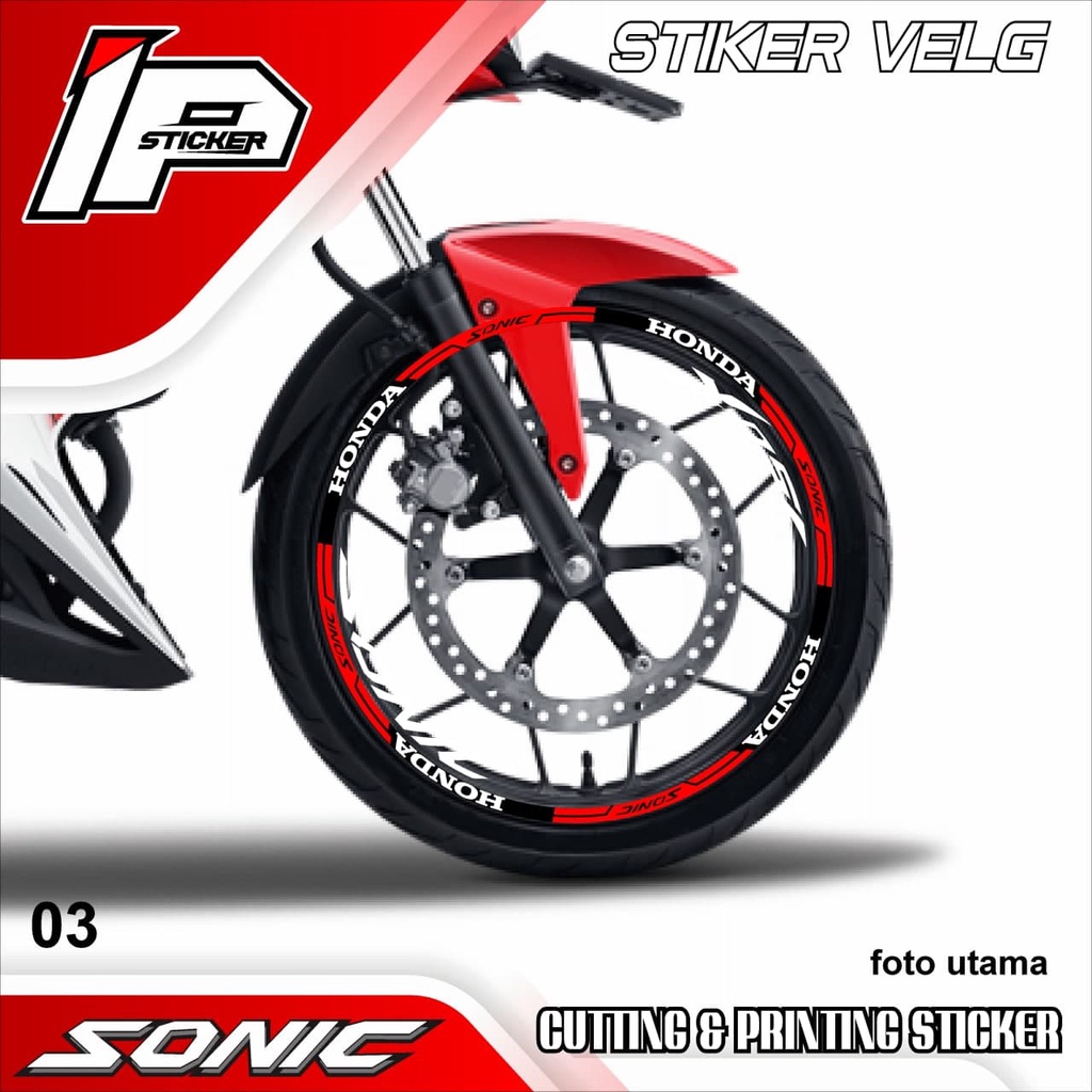 Jual (COD) CUTTING STICKER VELG SONIC - CUTTING VELG MOTOR SONIC.03 ...