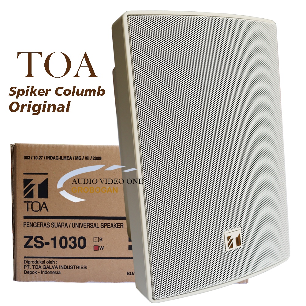 Jual Toa Speaker Dinding / Wall TOA-ZS 1030 PUTIH Spiker Columb Salon ...