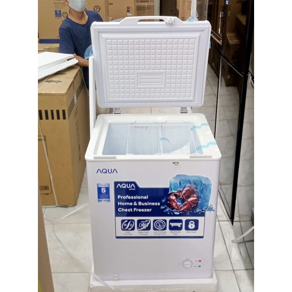 Jual Chest Freezer Aqua Aqf W No Frost Liter Garansi Resmi