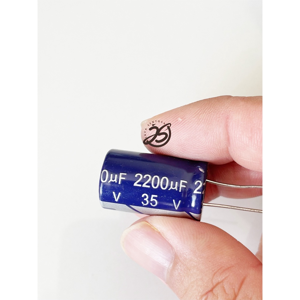 Jual Elco 2200uf 35v 1 Buah Kapasitor Capacitor Elco Kapasitor Elko Kapasitor 2200 Uf 35 V 8354