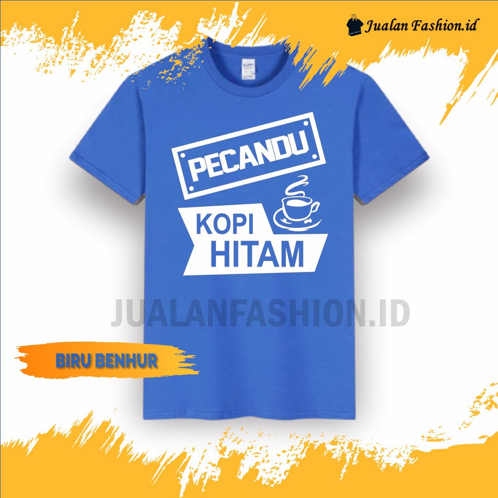 Jual Baju Kaos Distro Kualitas Premium Original Pria Ngopi Pecandu Kopi