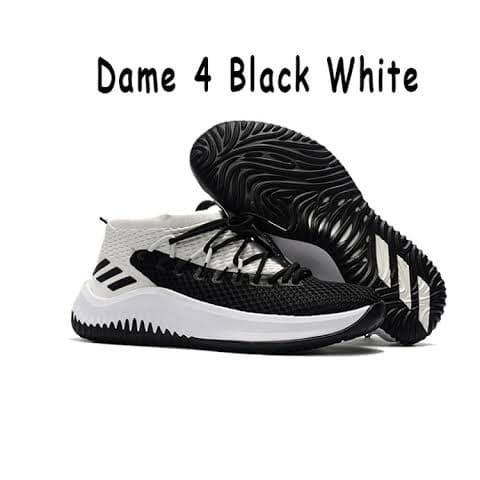 Dame 4 black hot sale and white