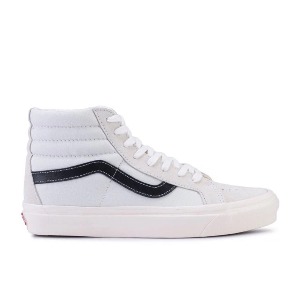 Vans sk8 hi white black stripe new arrivals