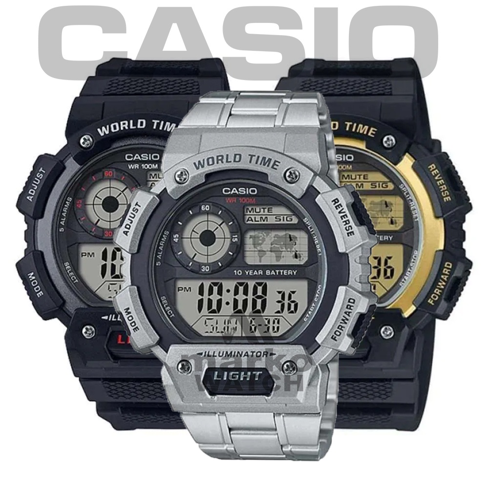 Jual JAM TANGAN PRIA CASIO ORIGINAL AE-1400WHD-1A AE-1400WH-1A