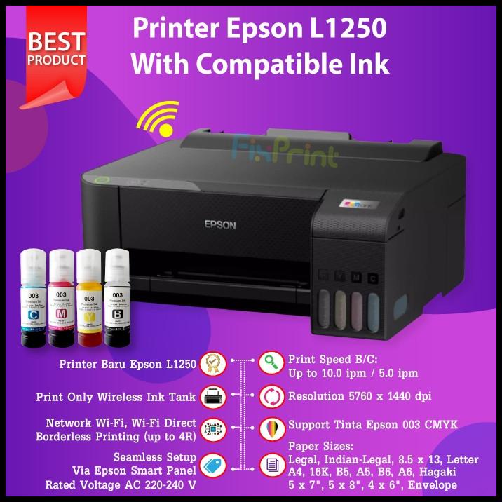 Jual Epson Ecotank Printer L1250 Single Function Print Wireless Wifi A4 Shopee Indonesia 5021