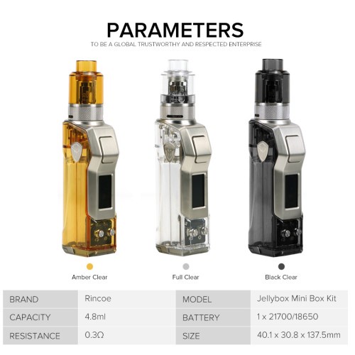 Jual Rincoeee Jelly Box Mini Kit 80w - Amber Clear | Shopee Indonesia
