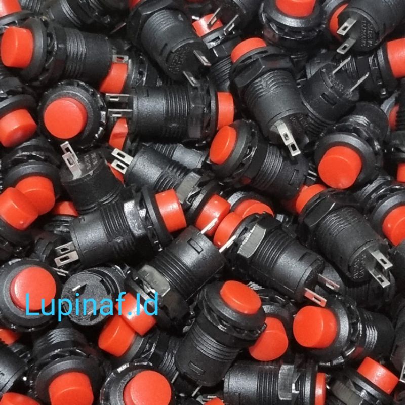 Jual PUSH ON OFF 2P BUTTON 2 PIN WARNA BULAT | Shopee Indonesia