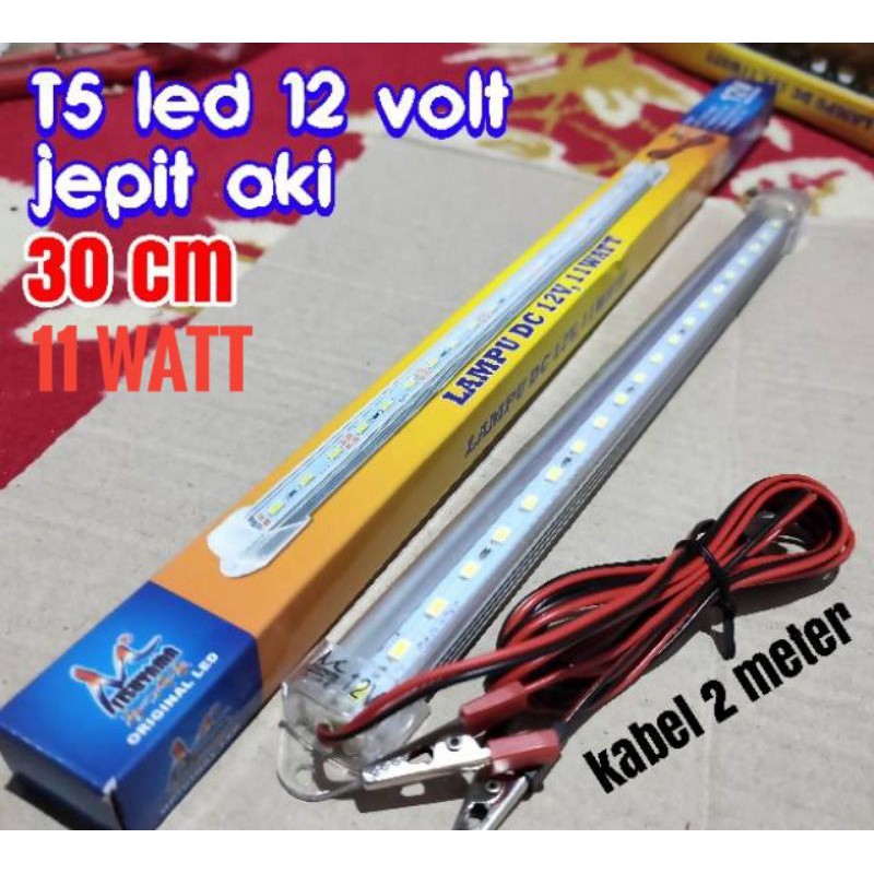 Jual Lampu Led Aki Watt Volt Lampu Tl Panjang Cm Aki Shopee Indonesia