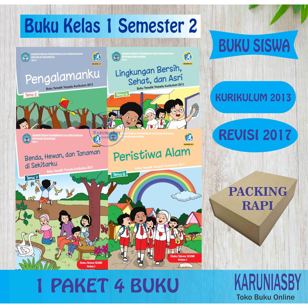 Jual Buku Tematik SD Kelas 1 Tema 5,6,7,8 - Semester 2 - Revisi 2017 ...