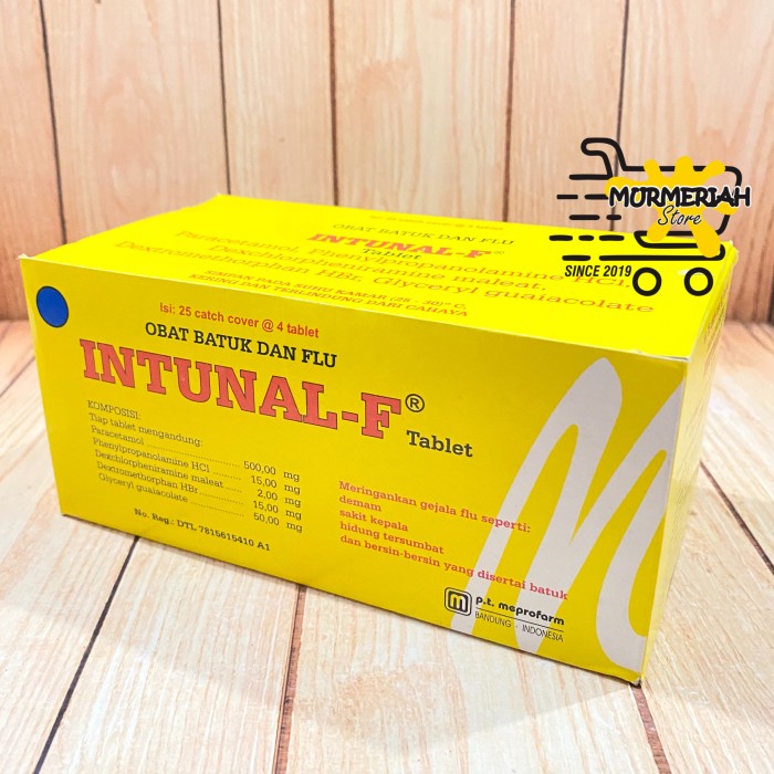 Jual Intunal F Box Isi Strip Tablet Intunal Forte Obat Batuk