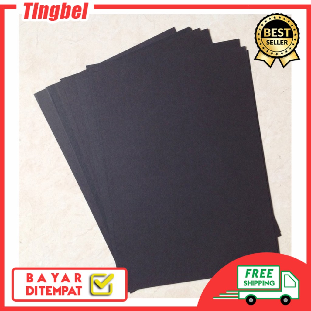 Jual Kertas HVS Hitam / HVS Sidu Warna Hitam / HVS A4 80gr | Shopee