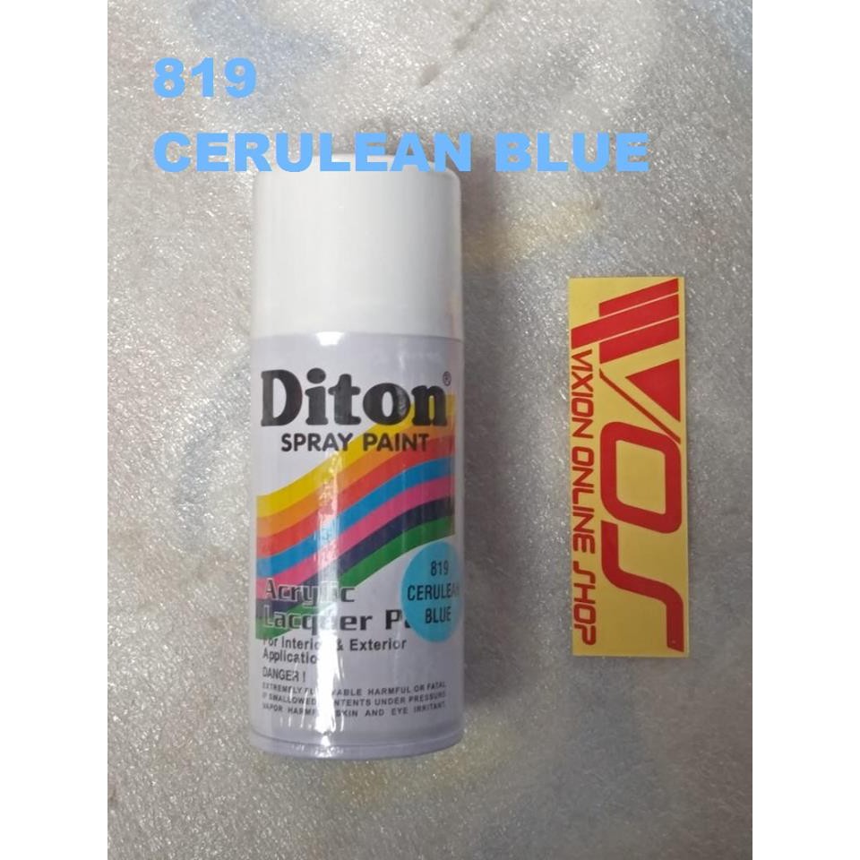 Jual Cat Kaleng Semprot Pylox Merk Diton Cc Cerulean Blue Biru Stabilo Tosca Shopee