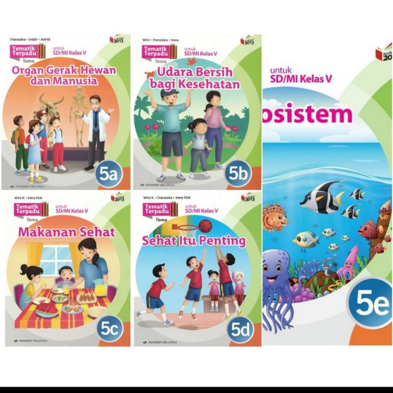 Jual BUKU BEKAS ERLANGGA - TEMATIK TERPADU KELAS 5 SD K13 REVISI ...