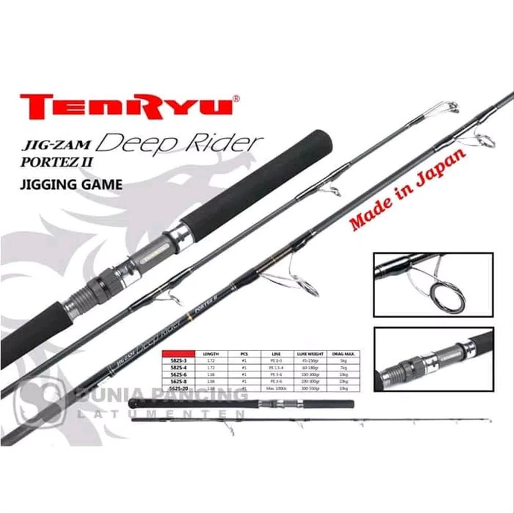 Jual Joran Tenryu Jig Zam Deep Rider JDR 582S-8 BEST SELLER | Shopee  Indonesia