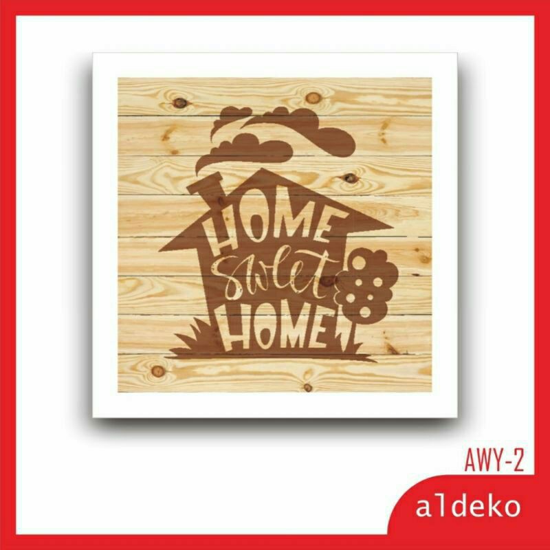 Jual Wall Decor HOME SWEET HOME Dekorasi Dinding AWY Shopee Indonesia