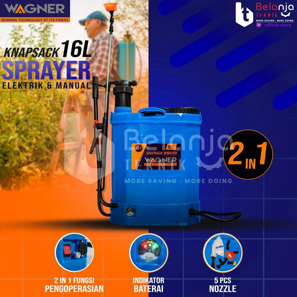 Jual Wagner Alat Semprot Manual & Elektrik 16 Liter Knapsack Sprayer ...