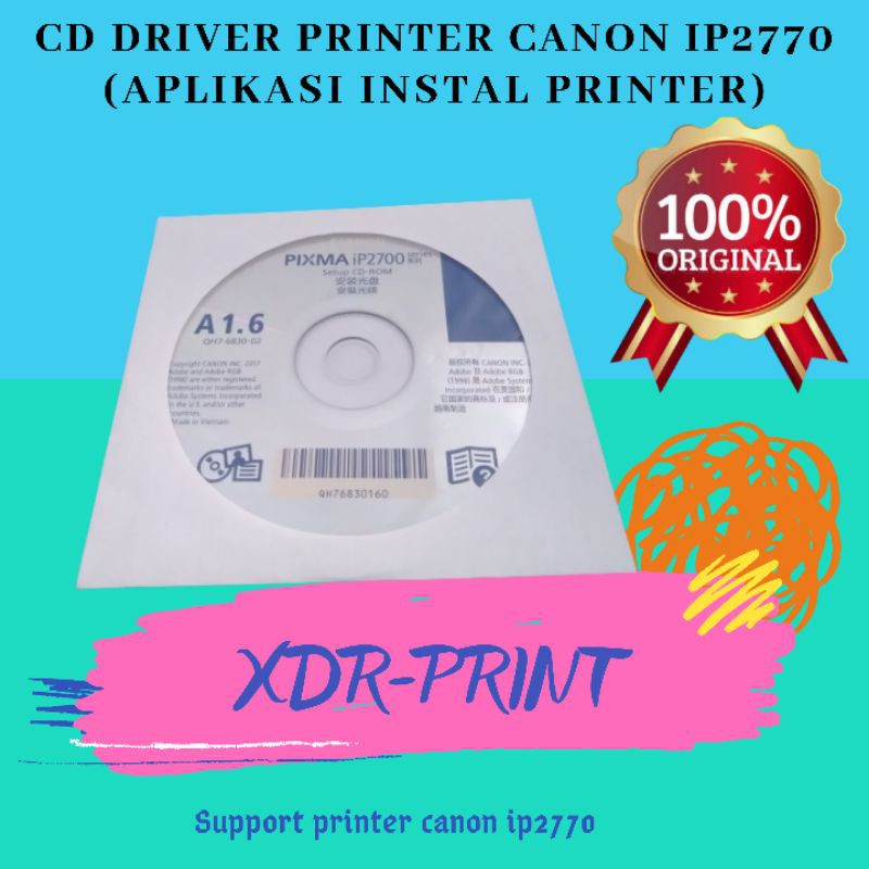Jual CD DRIVER PRINTER CANON IP2770 CD APLIKASI INSTALASI PRINTER CANON