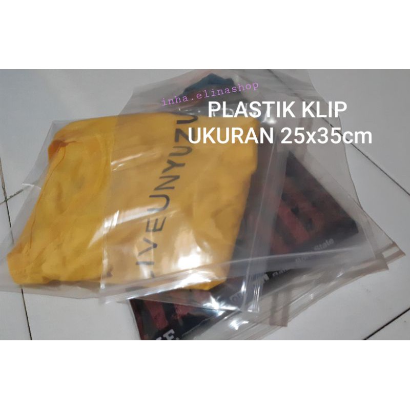 Jual Plastik Klip Uk 25 X 35 Plastik Bening Klip Plastik Cetik