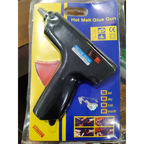 Jual Kuke Pistol Lem Tembak Hot Melt Glue Gun On Off Watt Shopee