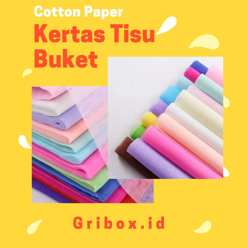 Jual Lembar Kertas Tissue Buket Wrapping Paper Tissue Hanya Warna