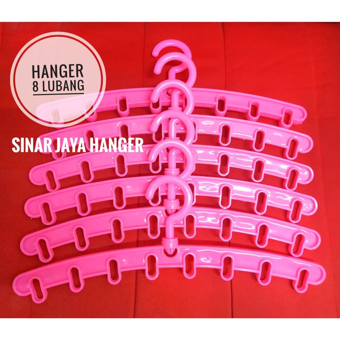 Jual Hanger 8 Lubang | Hanger Tandem / Gantungan Baju / Hanger Plastik ...