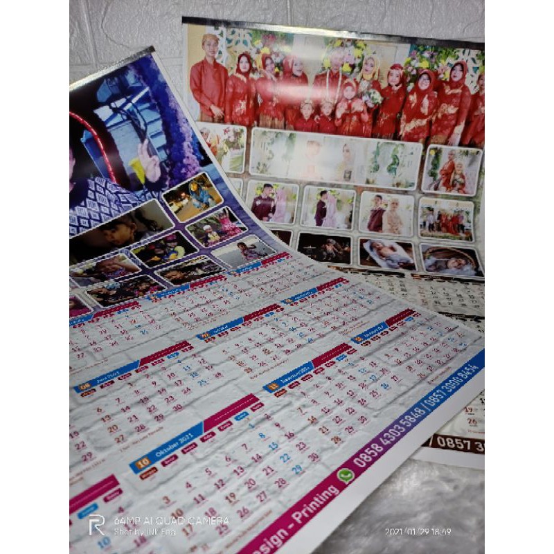 Jual Kalender Dinding Desain Suka Suka MURAH FREE DESAIN | Shopee Indonesia