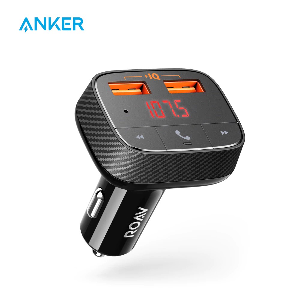 Jual adapter Anker Roav SmartCharge F0 Car Charger with FM Transmitter ...