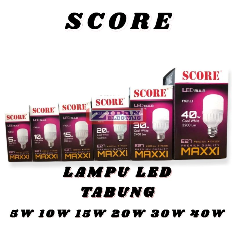 Jual Lampu Led Tabung Capsule Kapsul 5w 10w 15w 20w 30w 40w Score