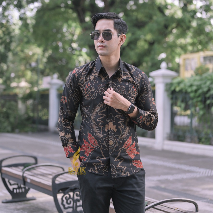 Jual PRABOWO Batik Pria Original Terbaru Prabuseno Slimfit Lengan ...