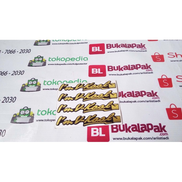 Jual Emblem Logo Lambang Kaca Film I M Im Vkool I Mv Kool V Kool Gold Emas Shopee Indonesia