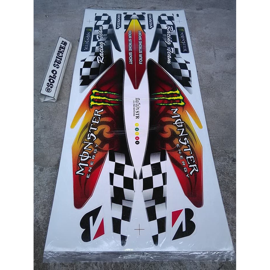 Jual Striping Sticker Lis Variasi Motor Honda GL Pro-GL Max Monster -2 ...