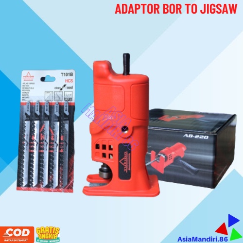 Jual Adapter Mesin Jig Saw - Adaptor Bor gergaji / Mesin gergaji bor ...