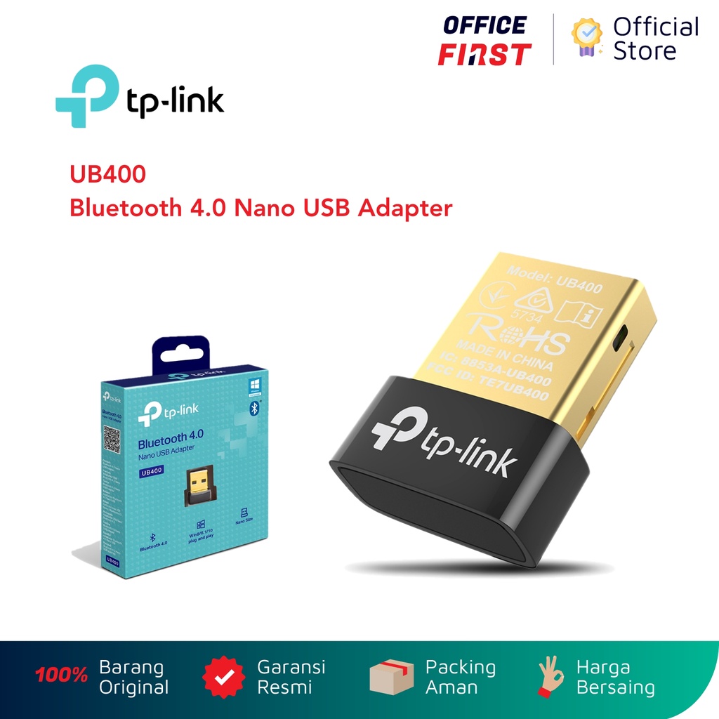 Jual TP-Link UB400 Bluetooth 4.0 Nano USB Adapter Wireless Receiver TP ...