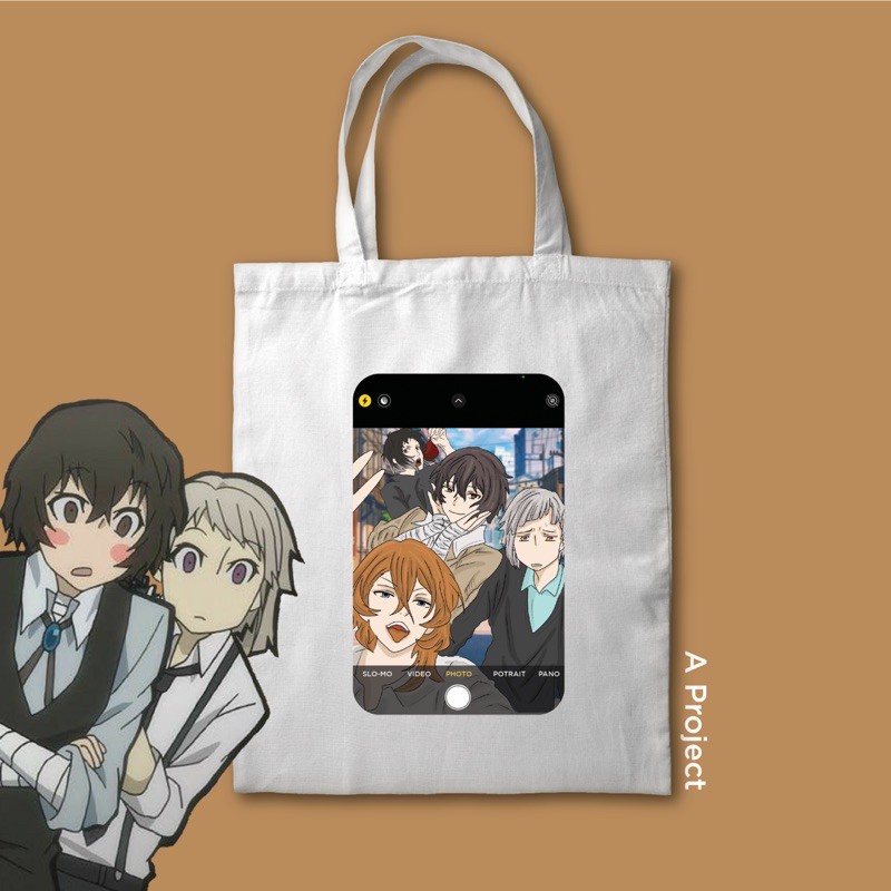Jual BUNGO STRAY DOGS TOTEBAG ( WEFIE EDITION ) | Shopee Indonesia