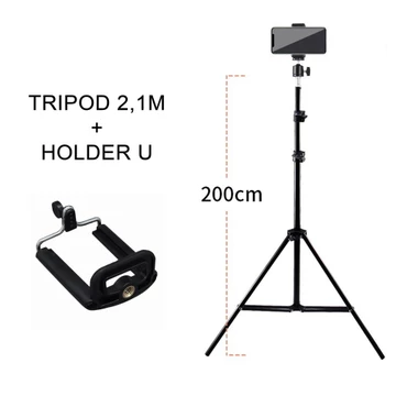 Tripod Hp Kamera Universal 2.1M Multifungsi Stand For Konten Lampu Studio Ringlight