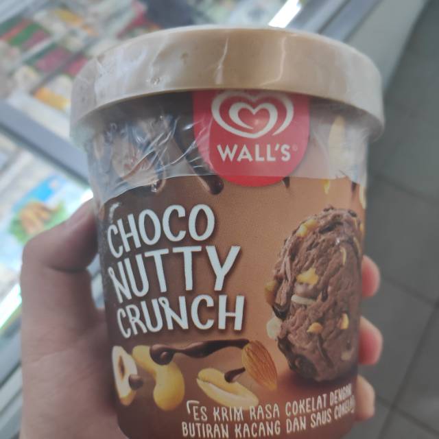 Jual Es Krim Walls Choco Nutty Crunch 410ml Shopee Indonesia 