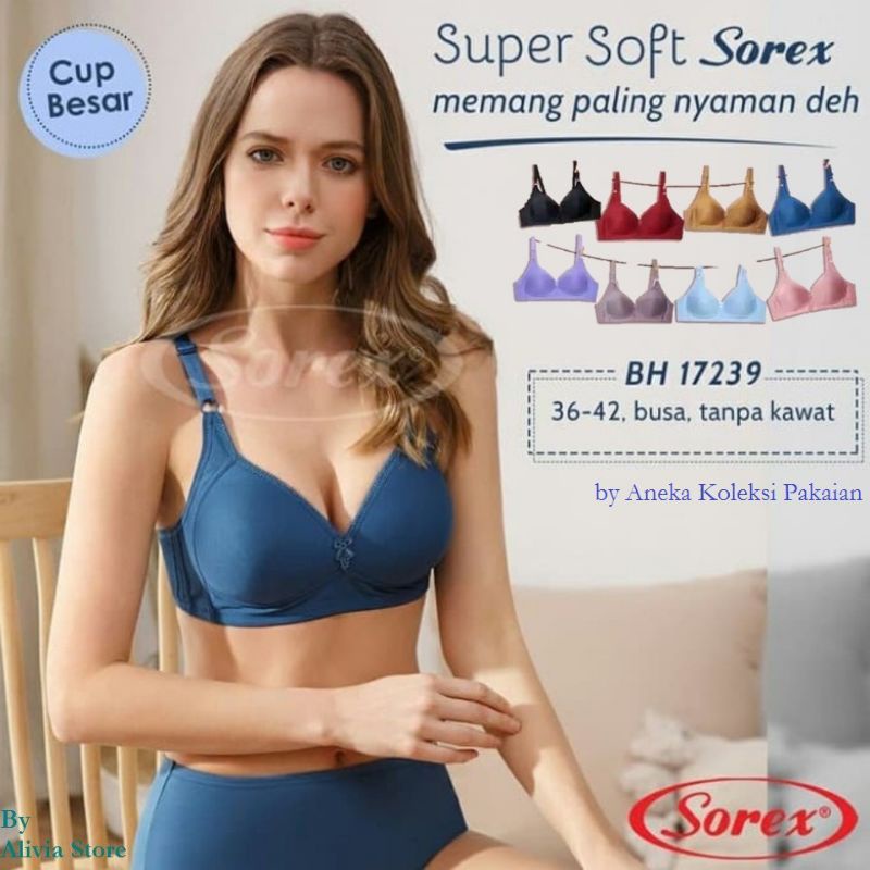 Jual Bra Bh Sorex Cup C Besar Tanpa Kawat Busa Tipis Shopee Indonesia