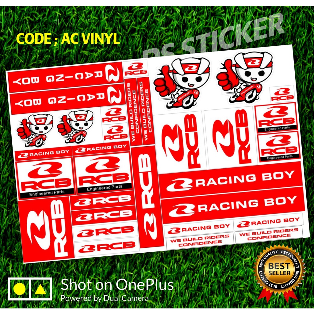 Jual AC Sticker Pack Stiker Racing Variasi RCB RacingBoy Sponsor ...