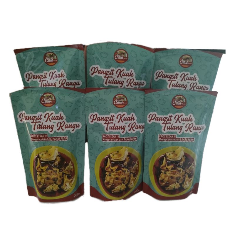 Jual Citul Bunda - Paket Reseller 6 Pax Pangsit Kuah Tulang Rangu Sapi ...
