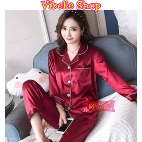 SATINPP Vibelle Baju Tidur Piyama Satin Silky Velvet Premium Wanita