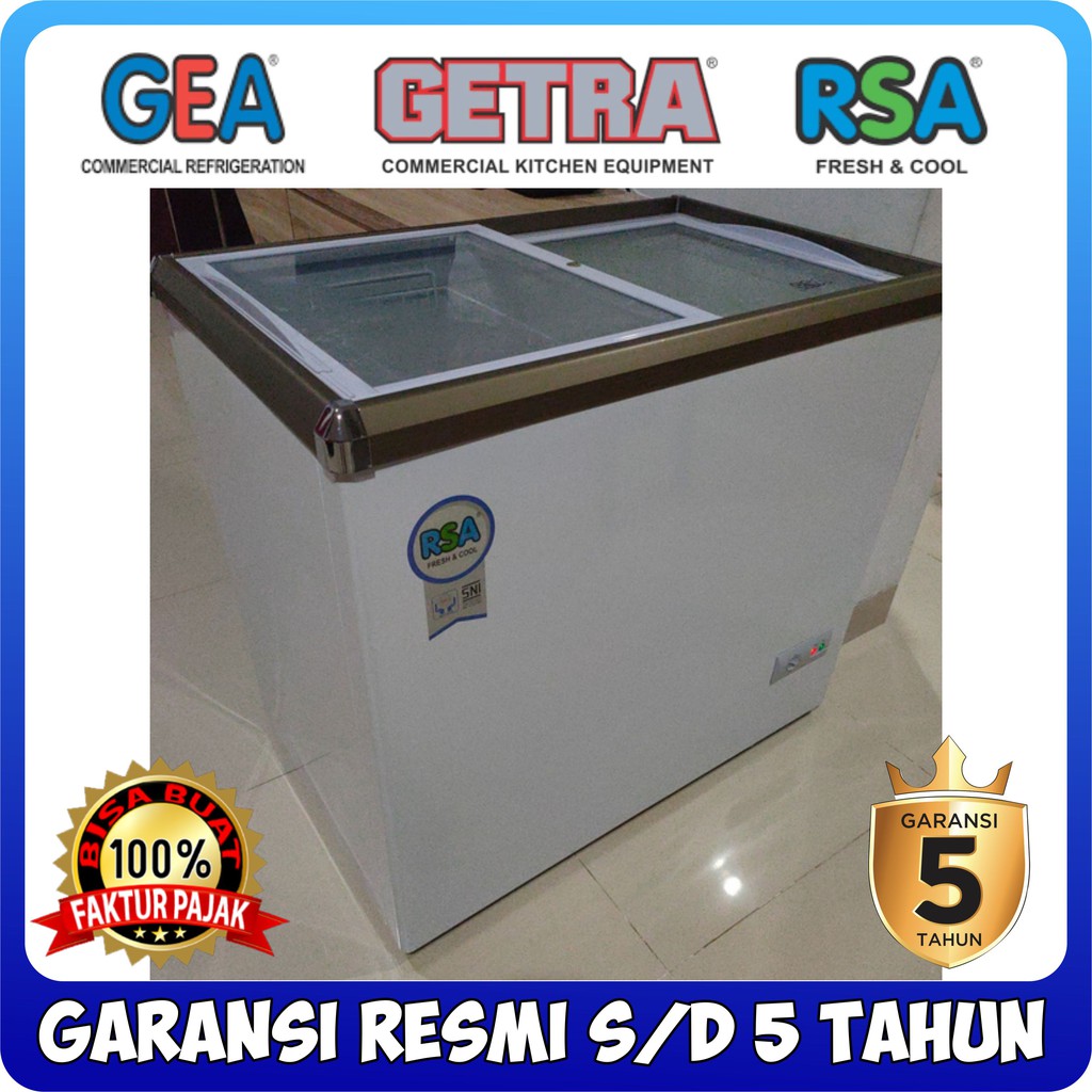 Jual Chest Freezer Rsa Xs Pintu Kaca Geser Sliding Freezer Box Es Cream Xs Original