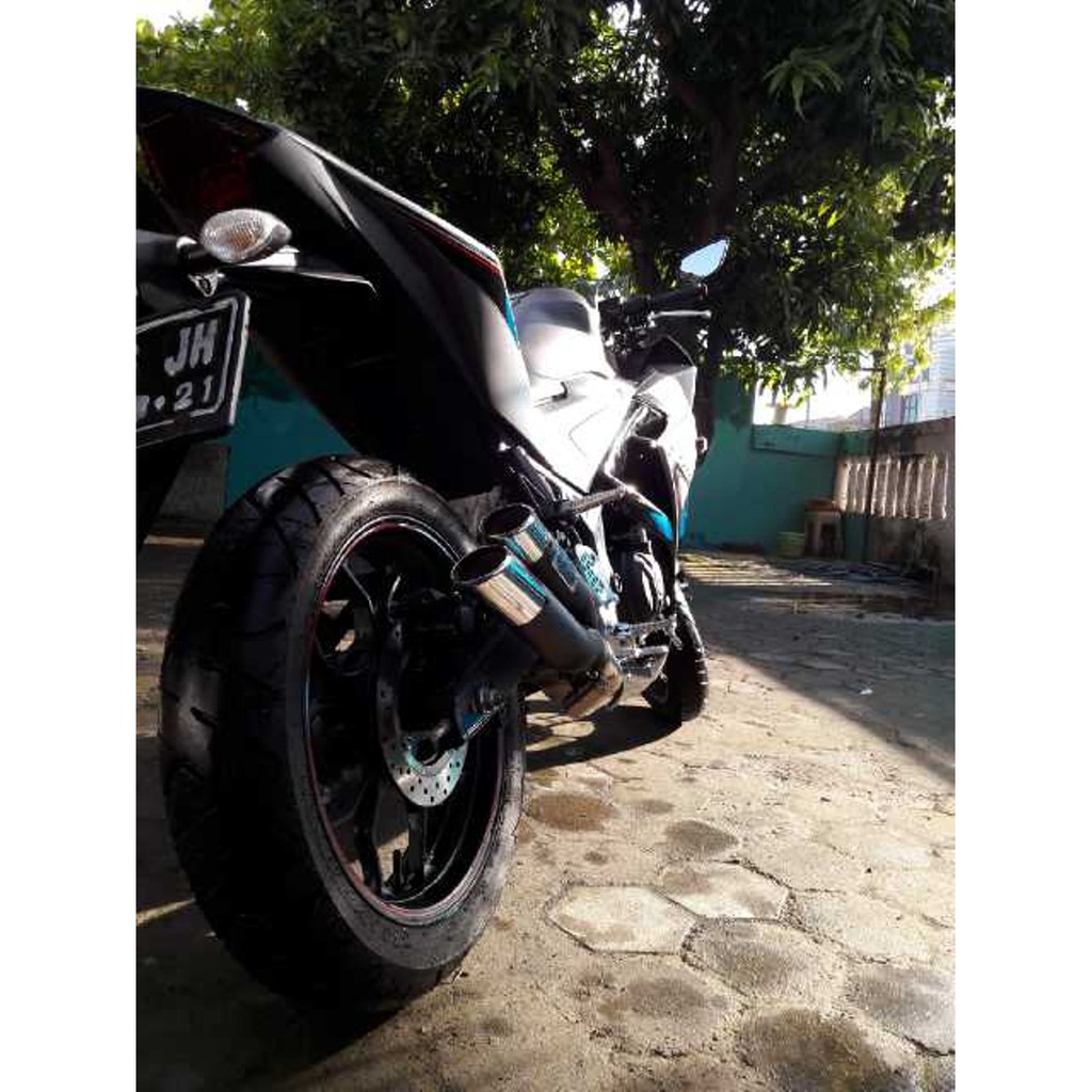 Jual Knalpot Racing Yamaha R25 ORGIN double hole Fullsystem | Shopee ...