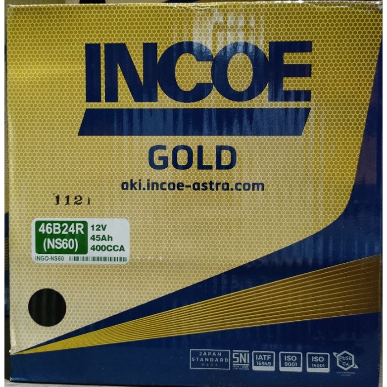 Jual ACCU / AKI INCOE GOLD NS60 (46B24R) | Shopee Indonesia